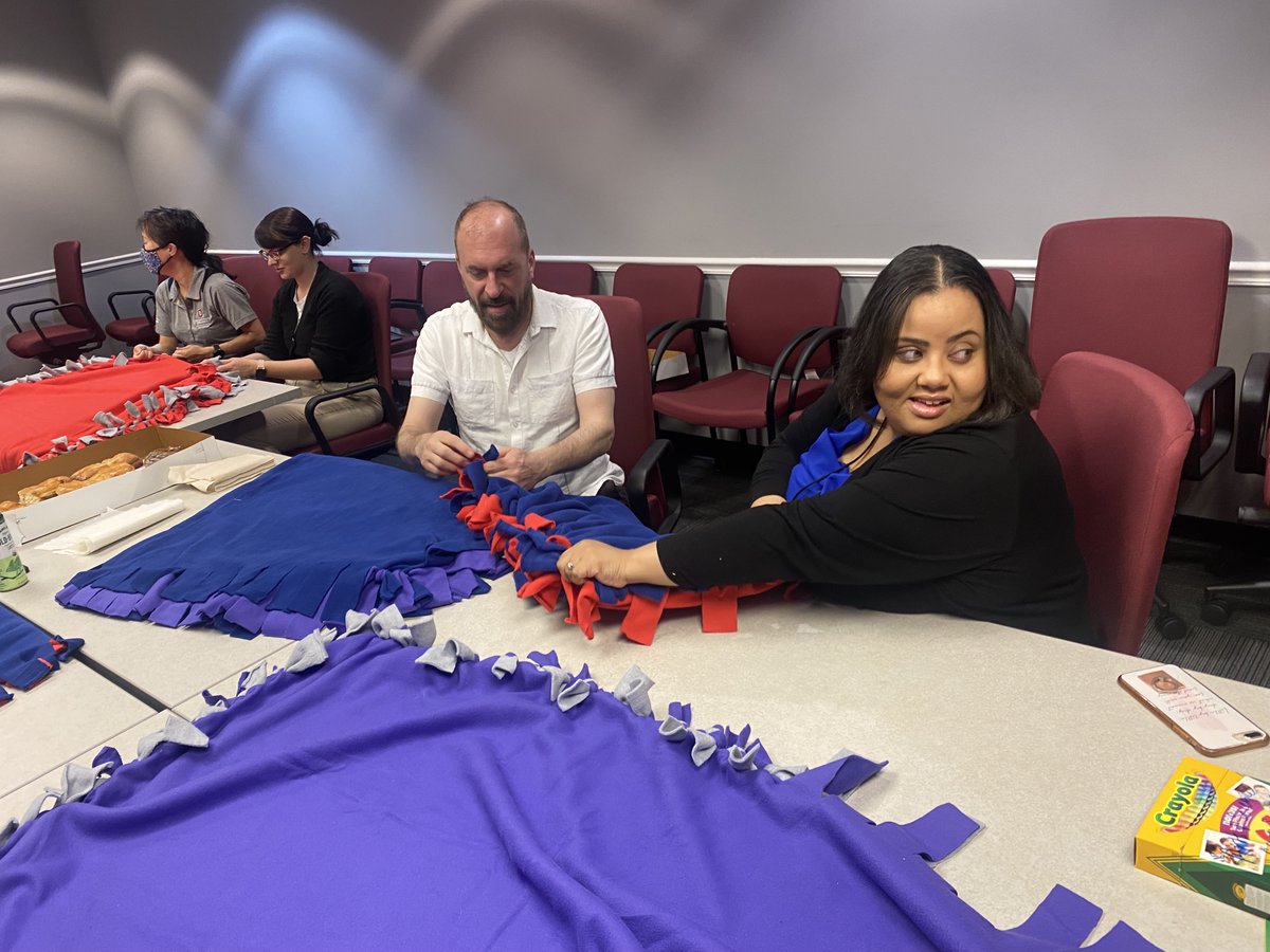 ASCareersuccess's tweet photo. Yesterday, our team took some time to make blankets for our local children's hospital. This was a helpful team building exercise that let us connect with our peers, managers, and teammates that are all working towards the same goal.
#ASCCareerSuccess https://t.co/mc91rCMl5C