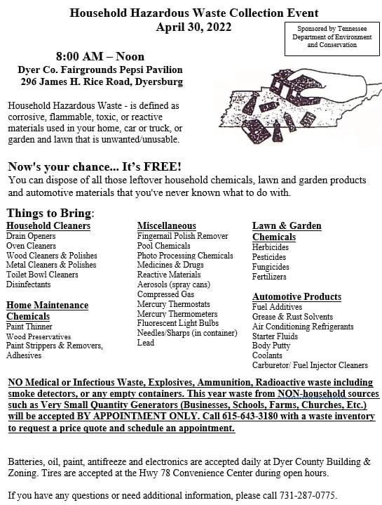 Mayor John Holden on Twitter "Household Hazardous Waste Day collection