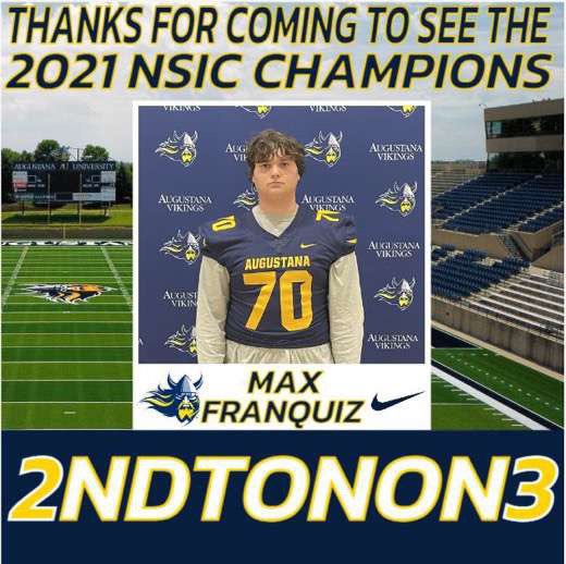 FranquizMax's tweet photo. Had a great junior day visit at Augustana this Tuesday! thank you @CoachCBrink @CoachSchrenk @GoAugie https://t.co/8ZWj0BxtRL