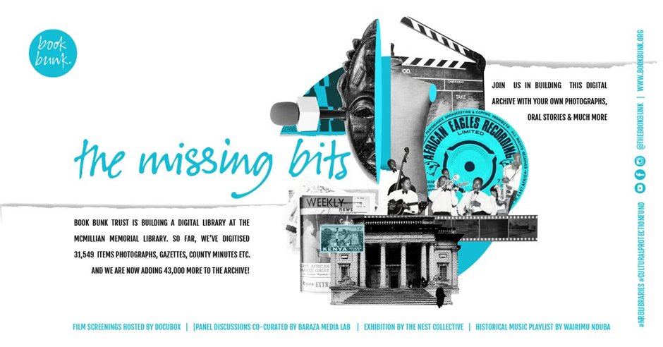 BarazaLab's tweet photo. Quick Recap:
If you havenโt heard by now, @TheBookBunk started #MissingBits - a crowdsourcing digital archive project - inviting members of the public to share letters, photos, audio recordings as a means of collating a shared narrative of Kenyaโs history. #NRBLibraries https://t.co/ZGMyQfhdJH