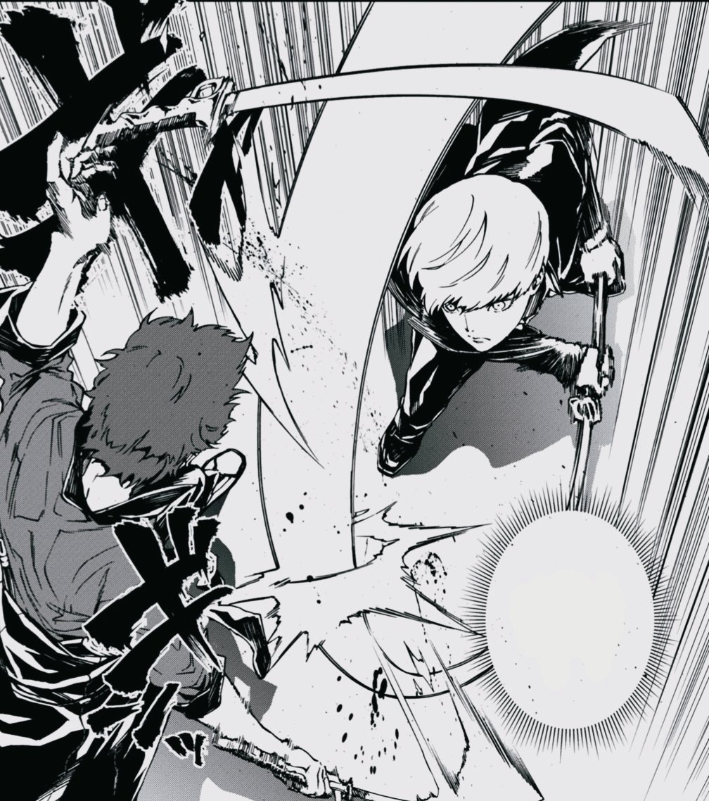 asistercomplex's tweet photo. ⠀ 

the two quickly invading Sho's personal space. 

ㅤ Crouching down both hands would grip the black and yellow cloth that envelope the handle.  With every inch of strength he'd leap up holding the blade skyward , just for both steel and flesh 
⠀ 
⠀ https://t.co/SuFIgCPK0y