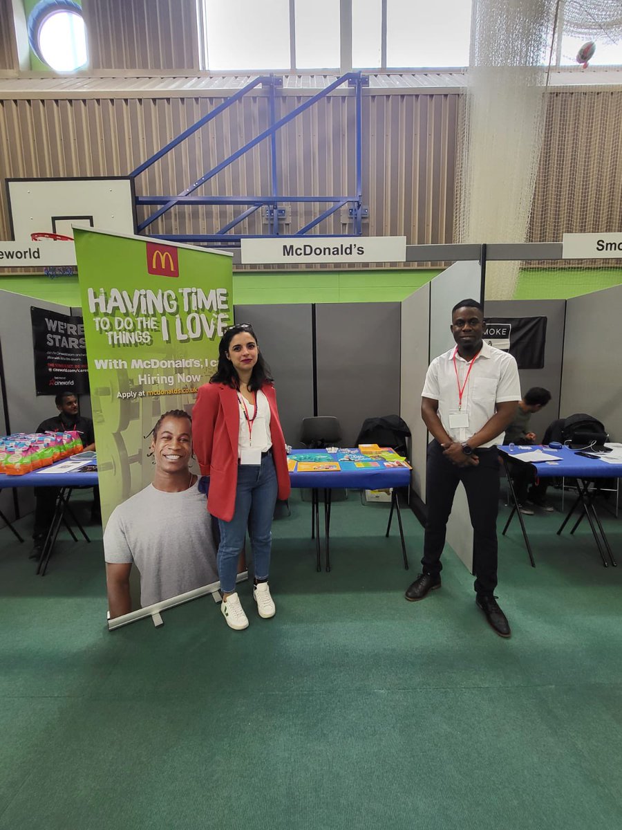 It’s Recruitment time! Today, our team has attended the job fair event at the South Thames College in Wandsworth, welcoming curious candidates and answering all their questions about working at McDonald’s. 🍔🍟🥤Fantastic job! 👏🏼 #EW2022 #ExperienceWandsworth2022 #teamCAG