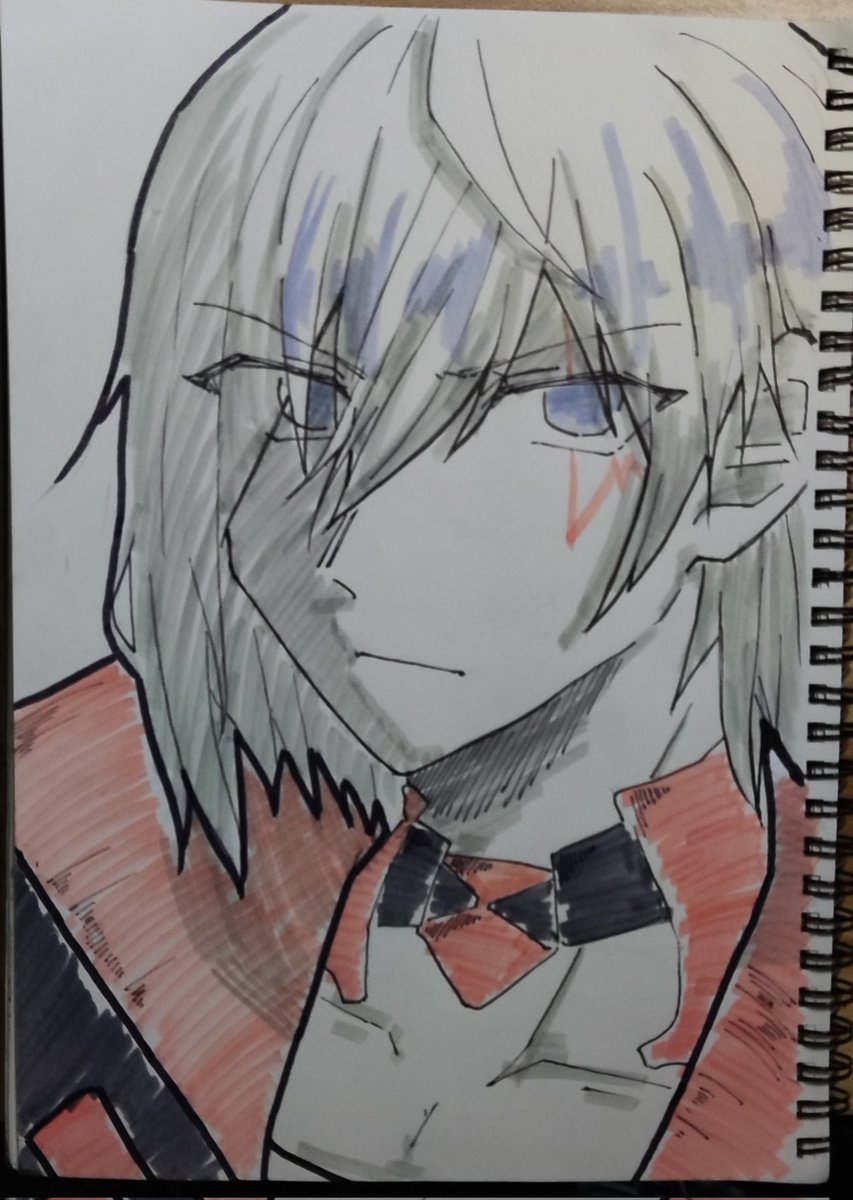 #Fulgurlicious I drew it at school with a mouse and the drawing software that comes with the win7 system.
Then I copy it at home with paper and pen.😂