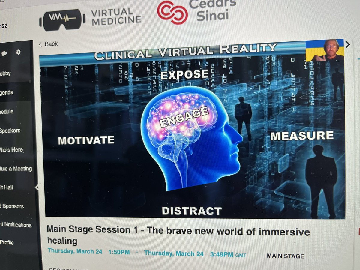 dazman78's tweet photo. Informative keynote from @SkipRizzoVR on bringing clinical #VR to prime time at #vMed22
Nice summary of its 5️⃣ key aspects of use… 👍🏻 exposure to support phobia is of particular interest 🙄 #VirtualMRI #claustrophobia https://t.co/AlP0o3ifKJ
