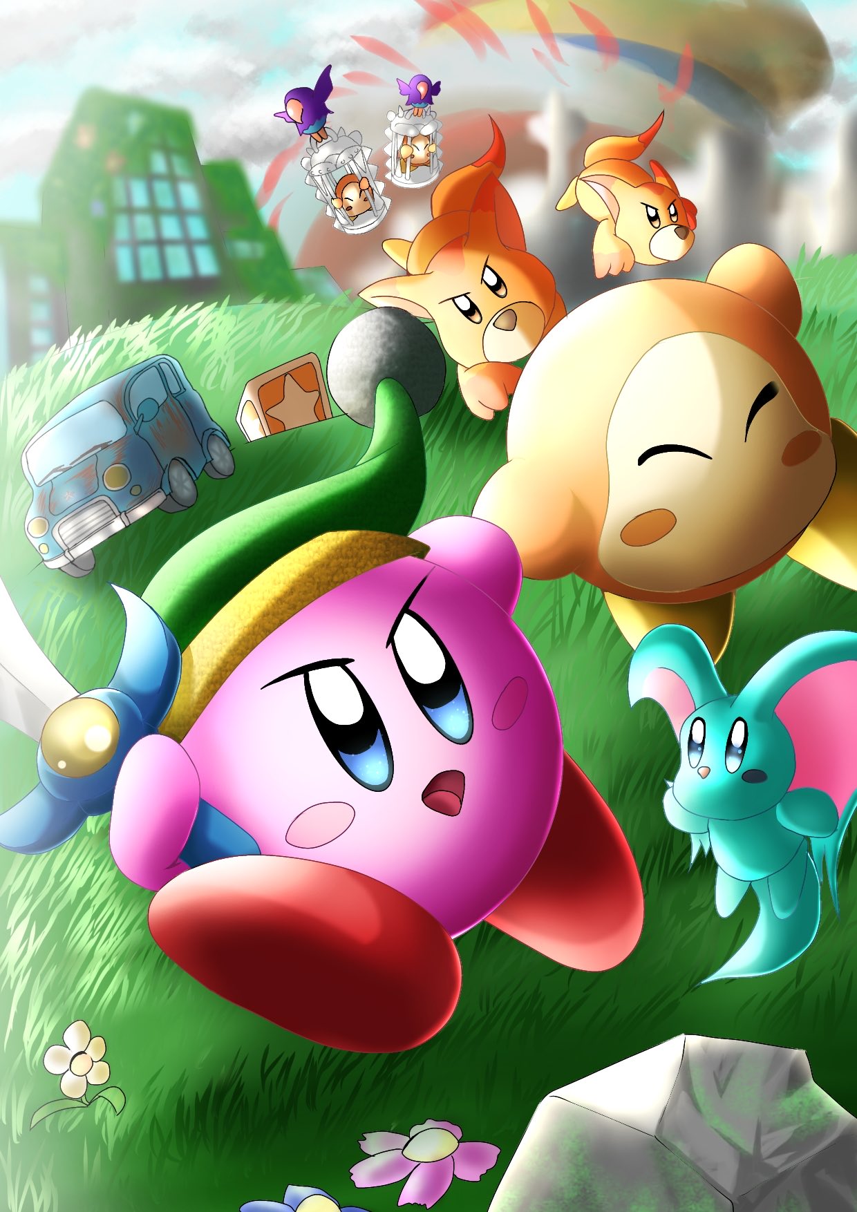 星のカービィ【イラストオーダー】 星のカービィ』の誕生日を記念した描き下ろしイラストが公式Xで