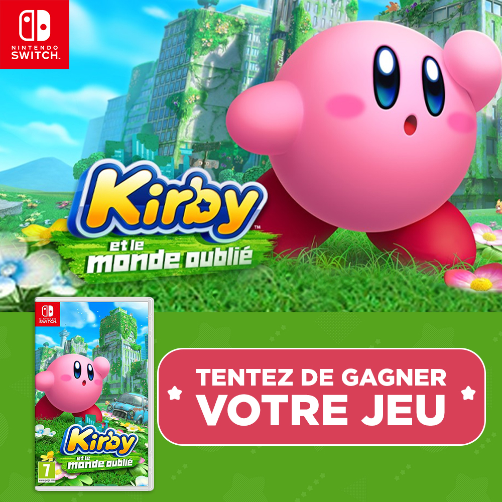 #Kirby et le Monde Oublié sort demain sur #Switch ➡ micro.mn/3nzabgH 

Pour l'occasion, nous vous faisons gagner un exemplaire du jeu ! Pour participer :

🔴RT &amp; Follow <a href="/Micromania_Fr/">Micromania-Zing</a>
🔴 Mentionnez en réponse au moins un ami avec #KirbyXMicromania 

TAS dans une semaine !