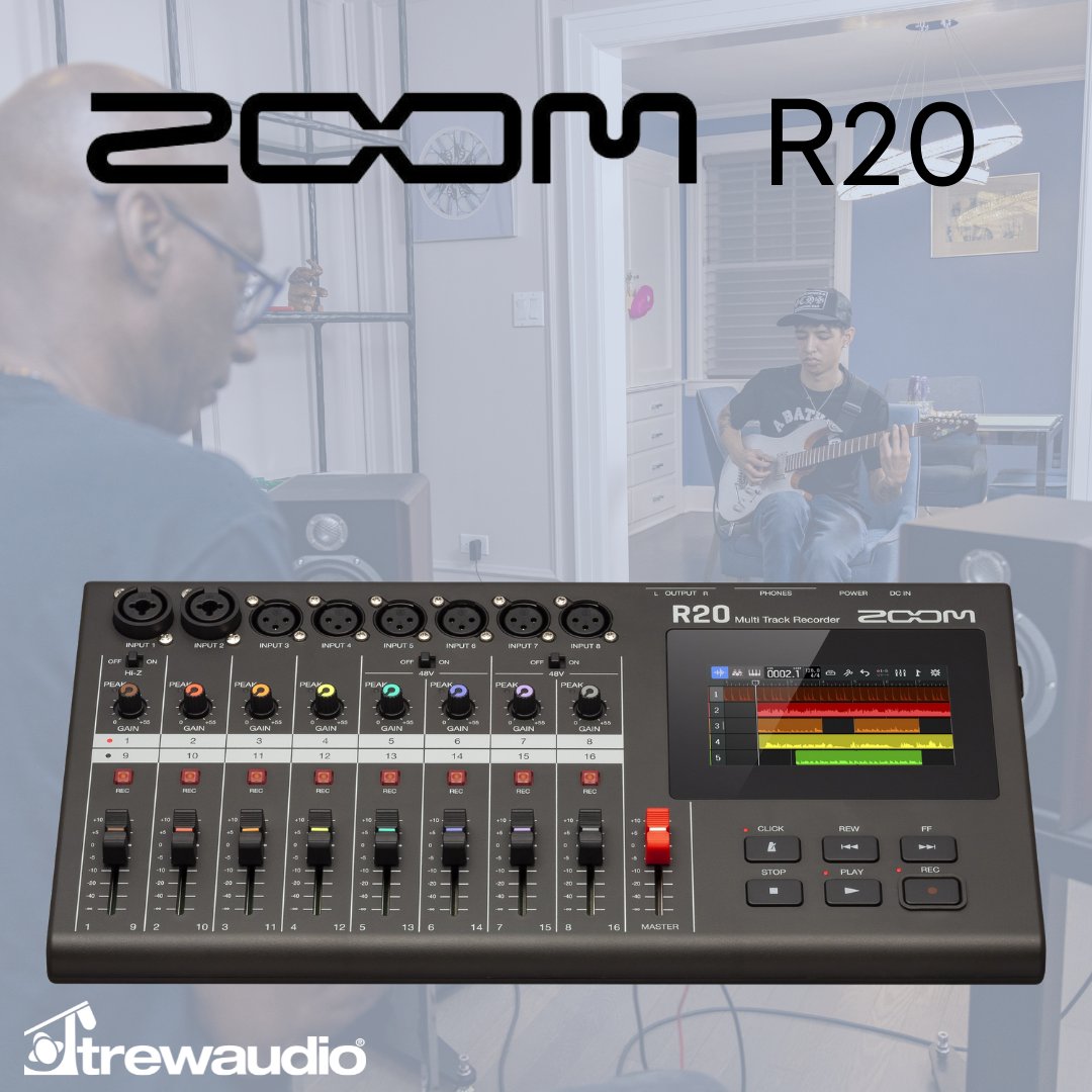 trewaudio's tweet image. Cut, copy, combine and loop. The R20’s interface provides intuitive editing. You’ll immediately feel at home. @ZoomSoundLab

bit.ly/3FvQIDP

#TrewAudio
#ProSound
#BoomPole
#UsedSoundGear
#SoundMixer 
#BoomOperator 
#SoundCrew 
#FilmMaking