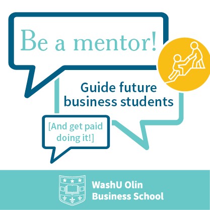 washuolin's tweet photo. Current students — there is still time to apply to be a mentor in one of Olin’s summer programs: Gateway to Business, BOLD@Olin, and Olin Fleischer Scholars.

Apply before March 25: https://t.co/qPrQl9W0mF 

#OinSummerPrograms #Mentorship https://t.co/aosuHJaK9F