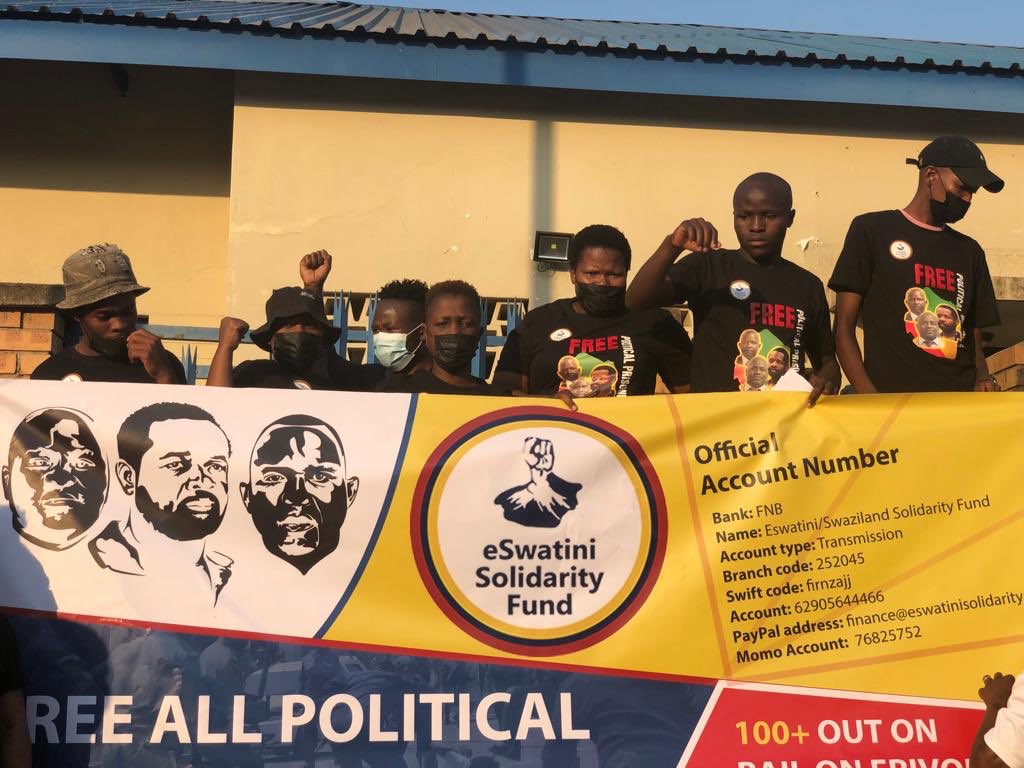 eSwatiniSolida1's tweet photo. At Manzini Police post… a case officially opened against Police for brutality meted against protesters including our ground team member @tibu_mdluli https://t.co/K0uACKbA81
