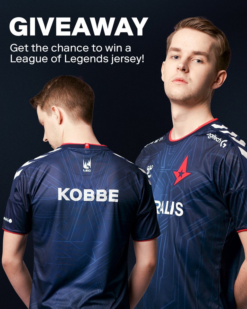AstralisLoL's tweet photo. The result this split was not what we wanted. However, the support we got from you guys was AMAZING! So now it's time to GIVE BACK! 🤗

Come join the #AstralisFamily, and get the chance to win a jersey! 

To enter:
Follow @AstralisLoL
RT + Like
Comment 'ur welcome astralis' https://t.co/uaB3Wcfwzn