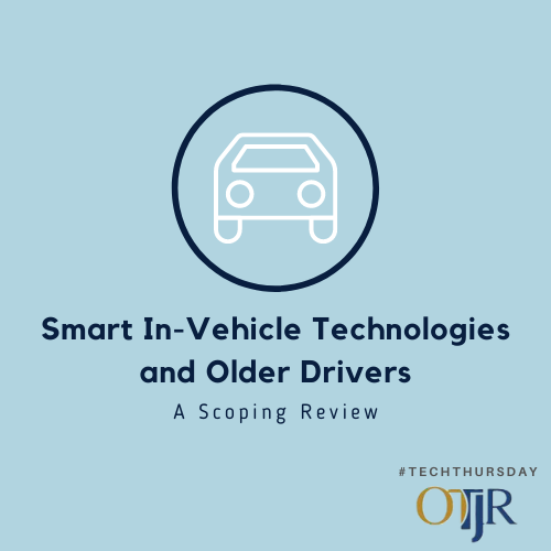 OTJRJournal's tweet photo. #TECHTHURSDAY
Examining the use of #tech and #driving for #olderadults
Did you know almost 20% of licensed drivers are over 65? And they are the second most prevalent group involved in #MVC? #assistivetechnology #OT #OTResearch #communitymobility
https://t.co/AujhyCTXFC https://t.co/2OFMO6pjEk