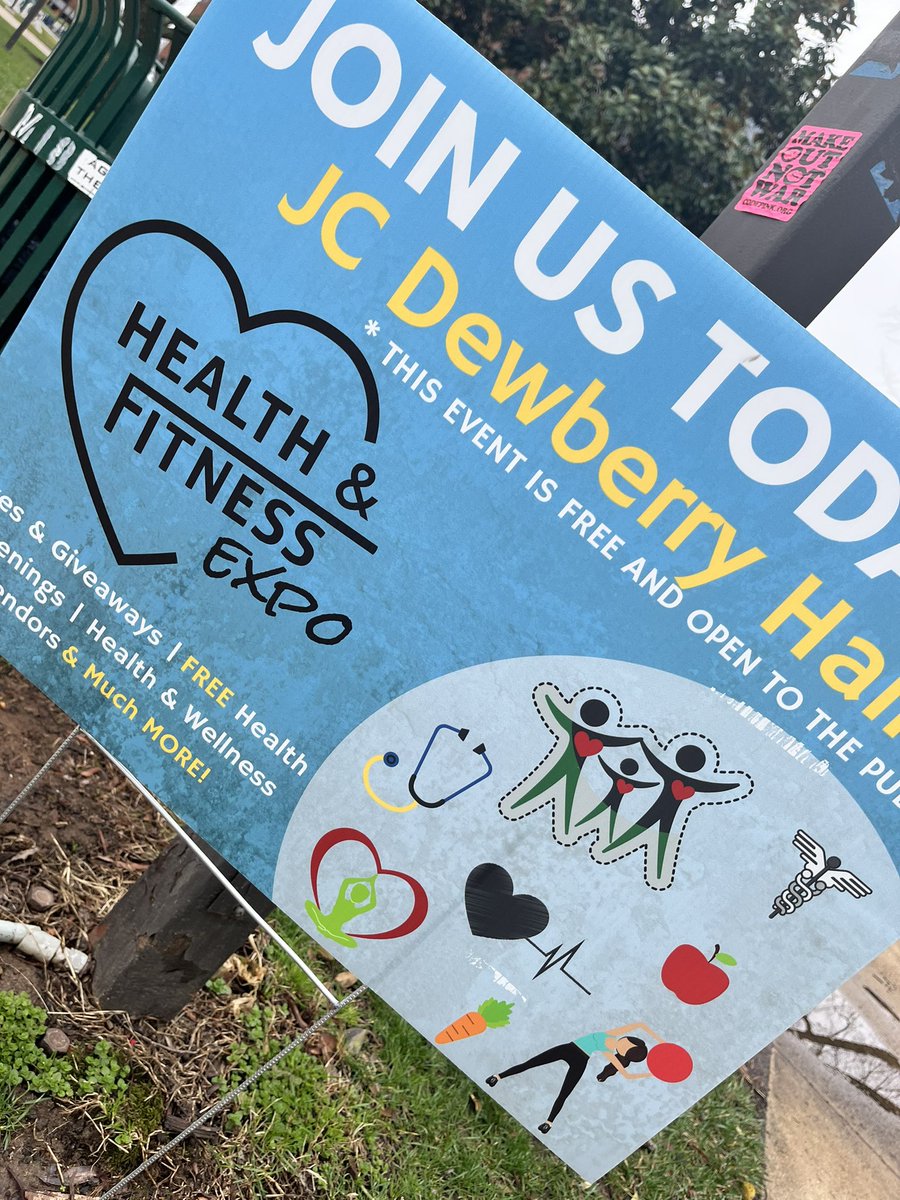 Hey <a href="/GeorgeMasonU/">George Mason University</a> Health and Fitness Expo 22 is open! JC / Dewberry Hall #HFE22