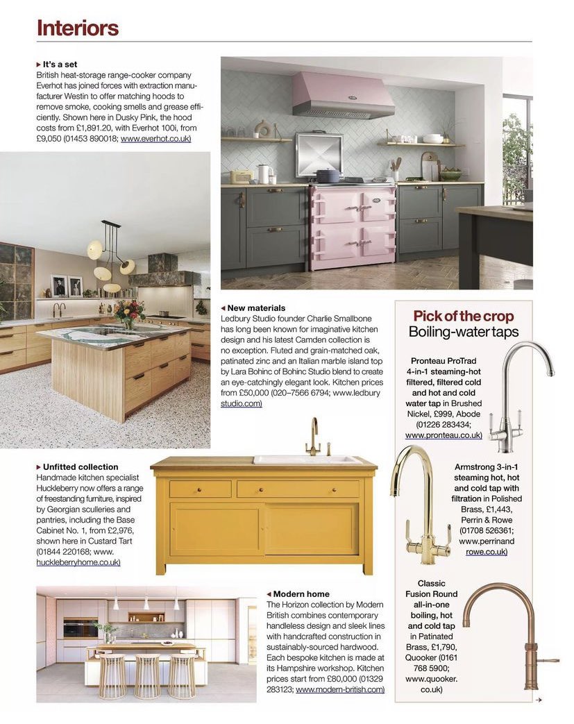 Thank you to @Countrylifemag for featuring the Dusky Pink @everhotcookers by Westin hood!