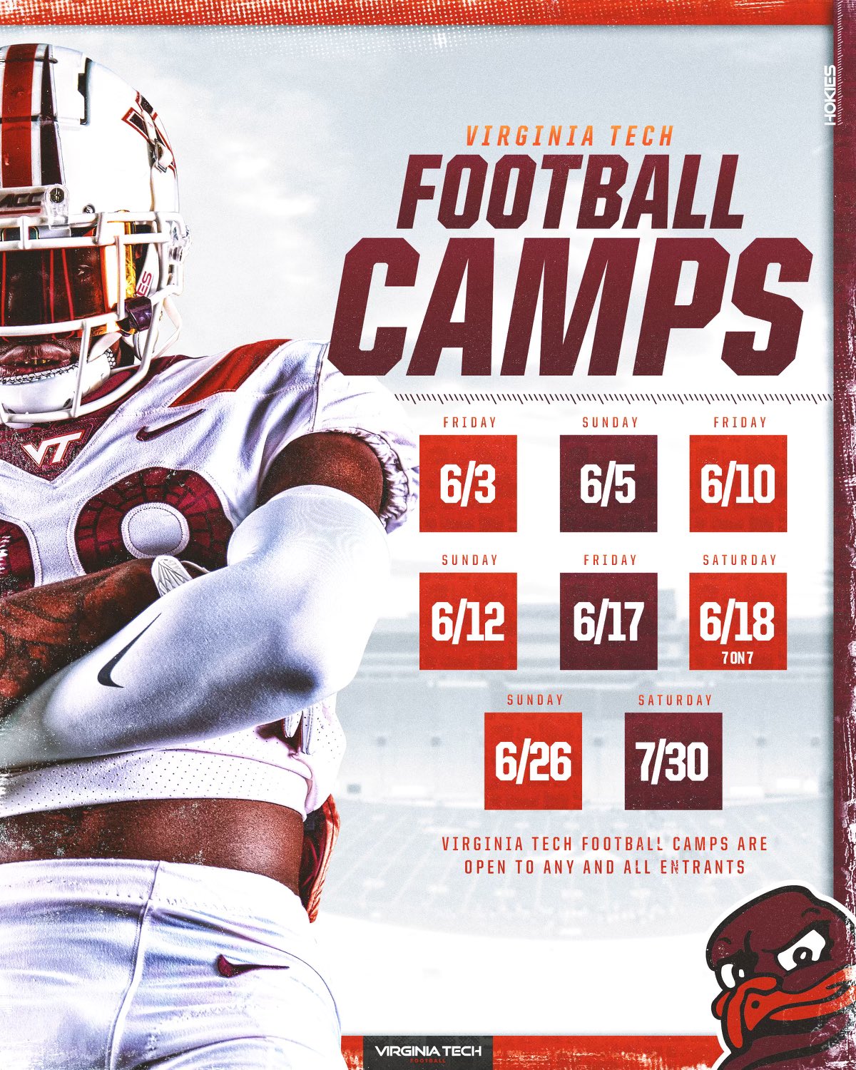 Virginia Tech Football on Twitter "Camp szn is right around the corner