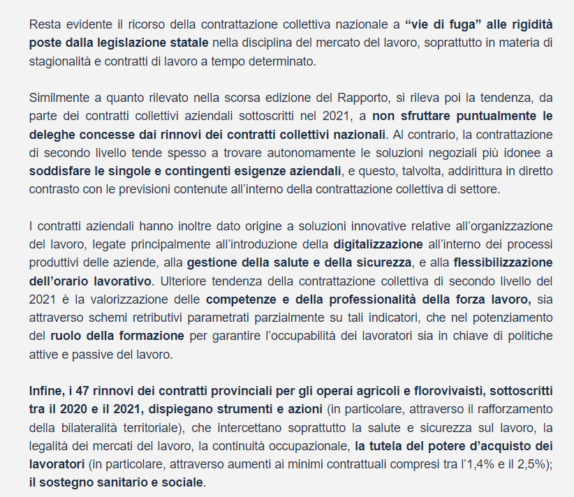 Disponibile l'8° rapporto ADAPT sulla Contrattazione Collettiva in Italia, con riferimento al 2021.

Indice &amp; Executive summary: bit.ly/3JKnaW0
Link per l'acquisto:amzn.to/3iwm5oq

Buona lettura!