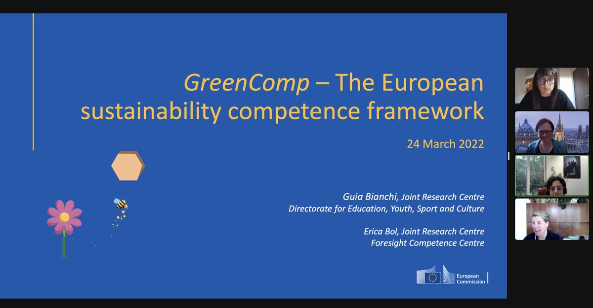 Live now! #ESERA event on #sustainability framework #GreenComp.