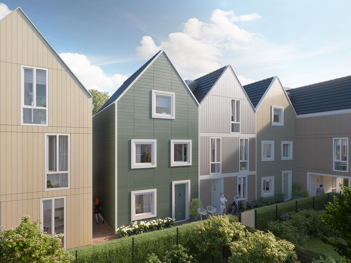 HAZENLEGER ZAANDAM
Vanaf vandaag kunnen belangstellenden hun woningvoorkeur doorgeven voor de 18 stadswoningen in centrum van #Zaandam. "Wonen in het Hazenleger" bestaat uit 42 (huur)appartementen en 18 Stadswoningen in een kenmerkende Zaanse stijl. woneninhethazenleger.nl