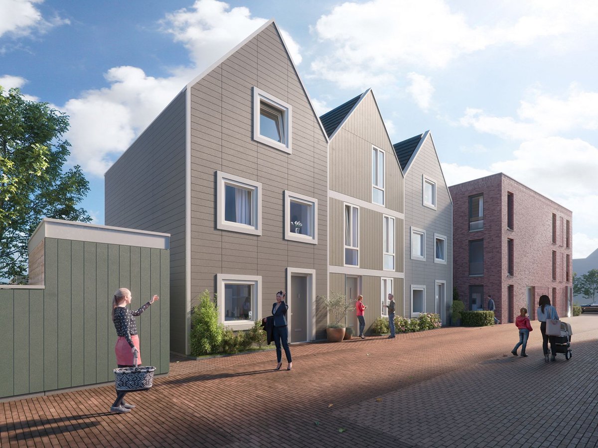 Heilijgers's tweet photo. HAZENLEGER ZAANDAM
Vanaf vandaag kunnen belangstellenden hun woningvoorkeur doorgeven voor de 18 stadswoningen in centrum van #Zaandam. "Wonen in het Hazenleger" bestaat uit 42 (huur)appartementen en 18 Stadswoningen in een kenmerkende Zaanse stijl. https://t.co/gt18hPnrJi https://t.co/x8Wg1oIC5q