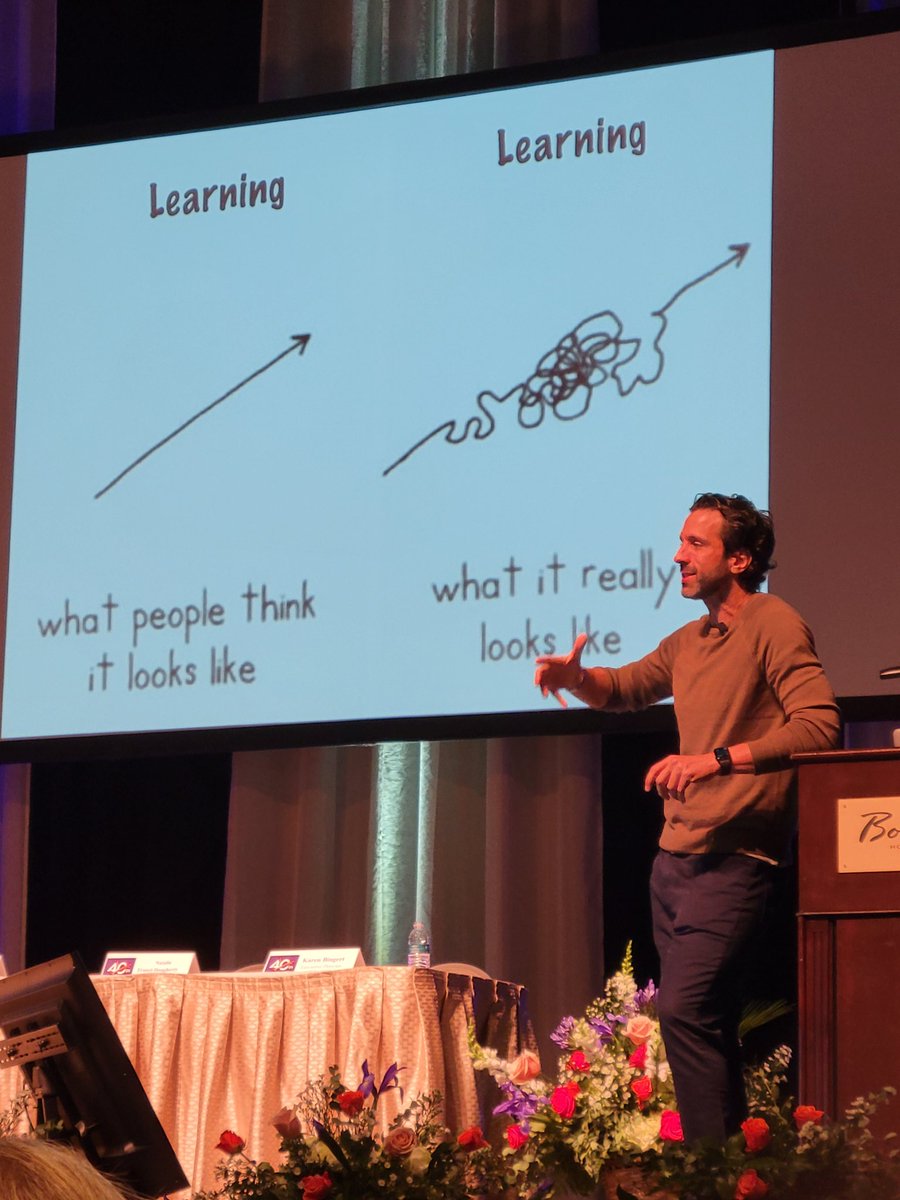 Learning is the process not the product #njpsa40 <a href="/gcouros/">George Couros</a>