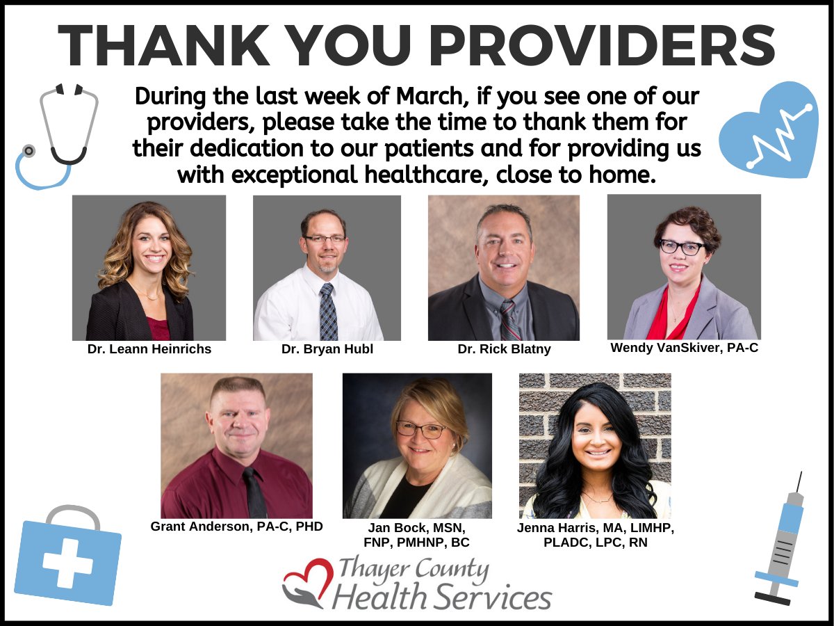tchsne's tweet photo. A big thank you to our providers and all they do to care for our community https://t.co/CmrlNSijQa