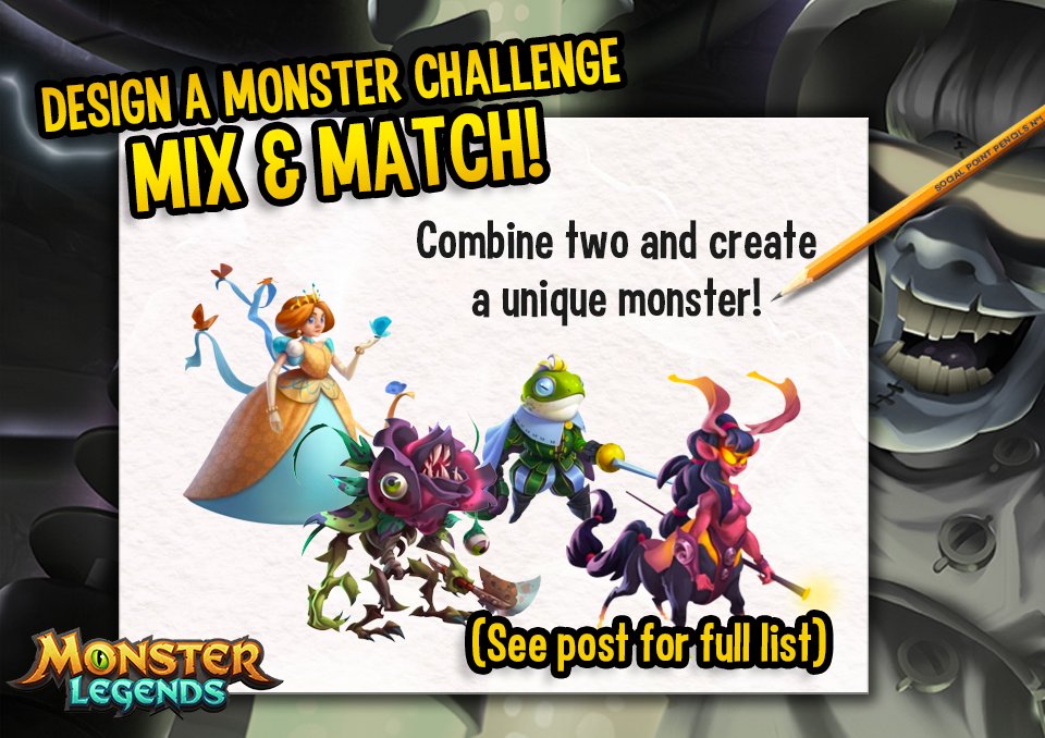 I need to create design of monsters