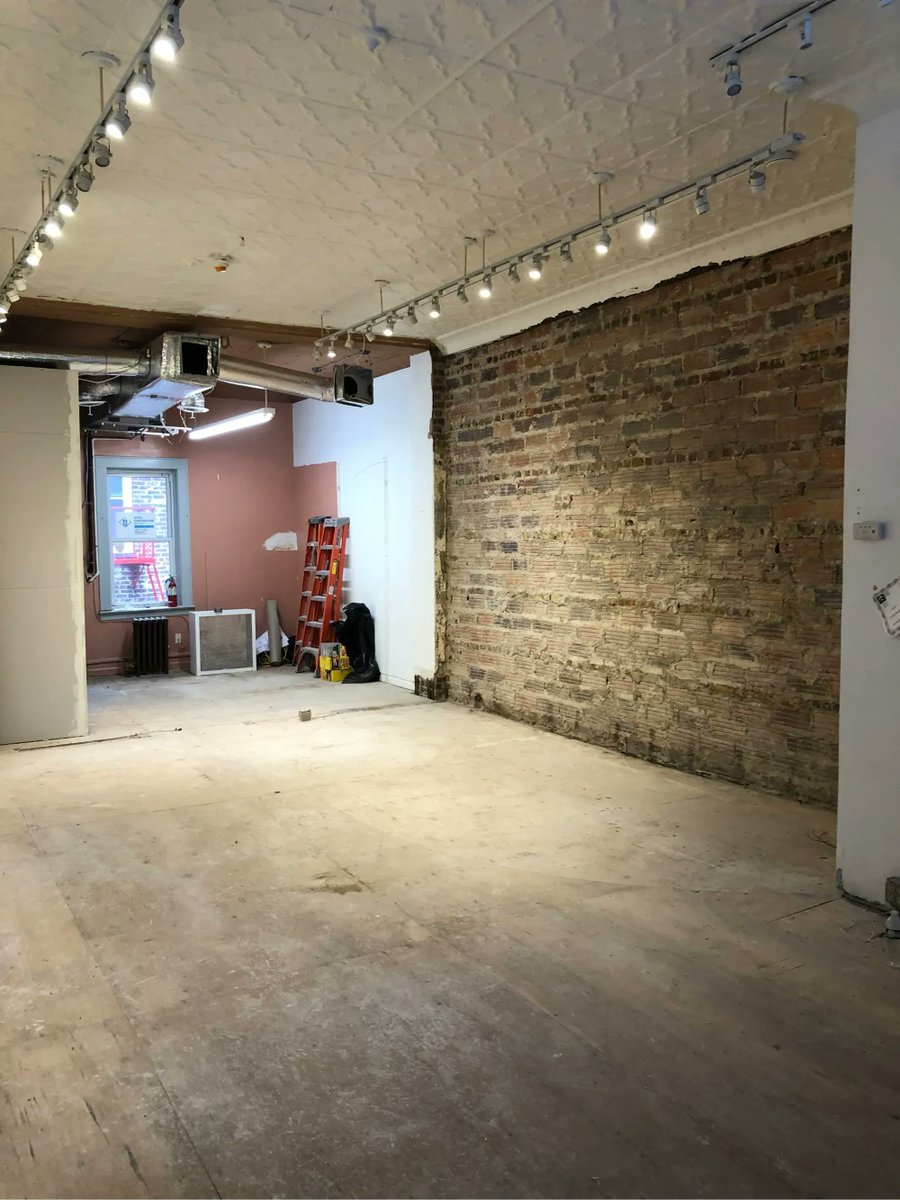 TPC_BarberShop's tweet photo. Our new space is coming along nicely, if we do say so ourselves 😉 Swipe to see the transformation!  Keep on the lookout for more info on our opening! https://t.co/rKJYYJtLRW