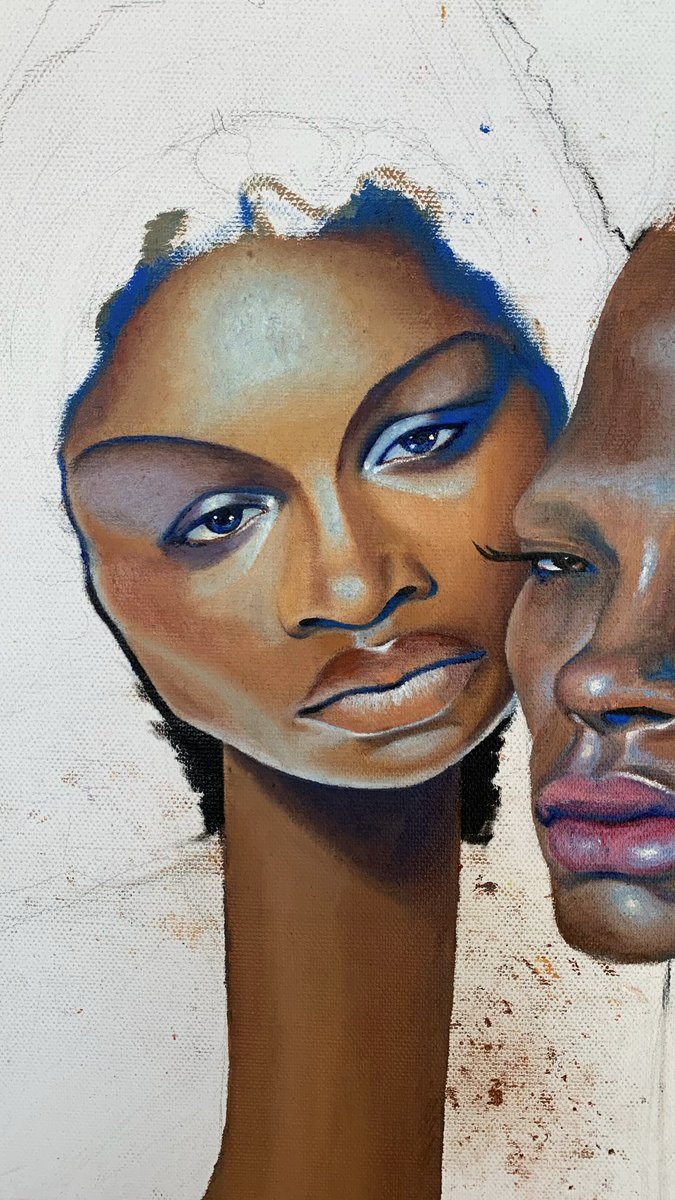 In progress 👥 oil on canvas