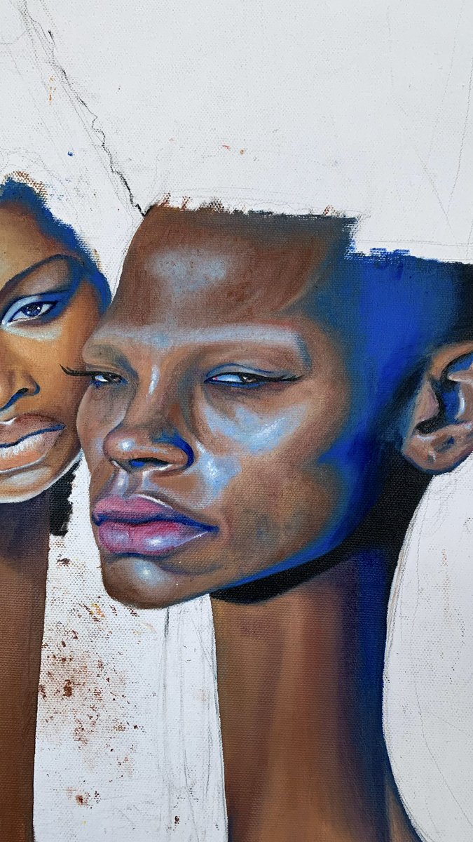 teweldeem's tweet photo. In progress 👥 oil on canvas https://t.co/wSZzHPgG0f