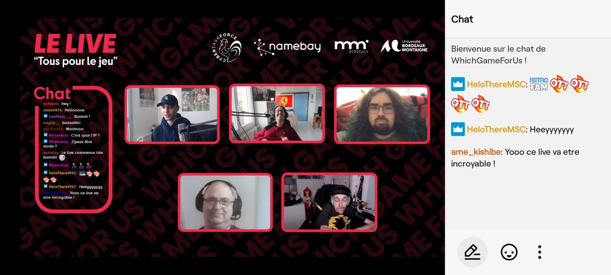namebay's tweet photo. Encore Bravo aux étudiants de @MMIbdx pour cette très intéressante table ronde sur #Twitch autour de l'accessibilité dans les jeux vidéo.
#inclusion #jeuxvideo #jeuvideo #gaming #mmi #whichgameforus #gaming #handigaming https://t.co/eYy42zPVFx