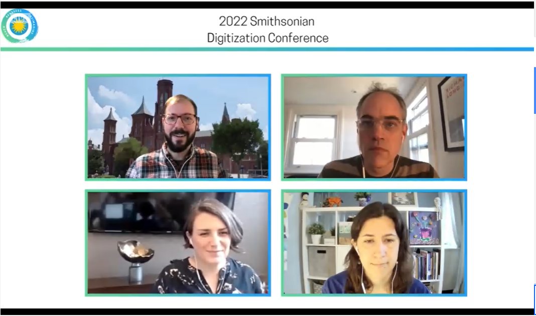 SI Collections Digitization (@sixdigi) on Twitter photo A huge thank you to <a href="/miketrizna/">Mike Trizna</a> @elenustika <a href="/MeghaninMotion/">Dr Meghan Ferriter</a> and @stackkr for their insight and expertise on informatics tools for new methods of seeing, understanding, and enhancing collections at scale #SIDigi2022 A huge thank you to <a href="/miketrizna/">Mike Trizna</a> @elenustika <a href="/MeghaninMotion/">Dr Meghan Ferriter</a> and @stackkr for their insight and expertise on informatics tools for new methods of seeing, understanding, and enhancing collections at scale #SIDigi2022