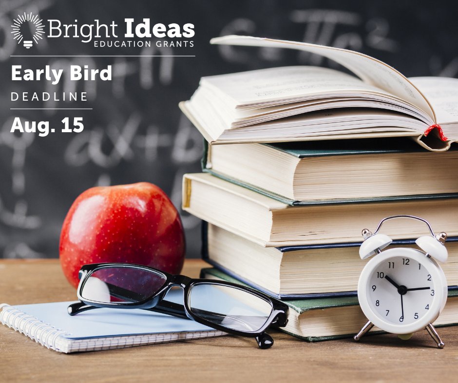 Teachers, submit your application by Aug. 15 for a chance to win one of five $100 Visa gift cards in a statewide drawing! Apply now: ncbrightideas.com.