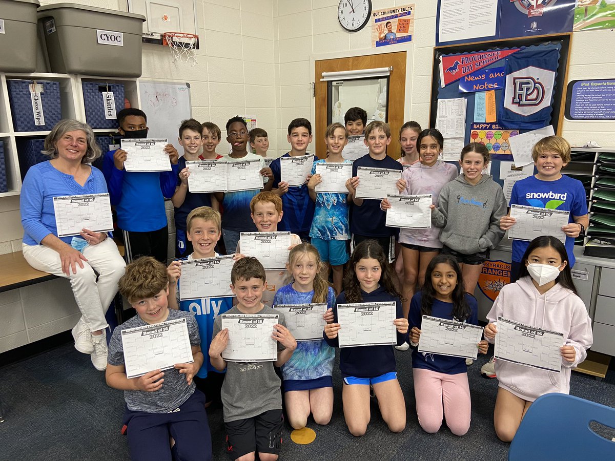 pds_5S's tweet photo. How sweet it is!  Fifth graders are ready for the Sweet Sixteen!  🏀 #PDSChargers https://t.co/I0A7dF52v3
