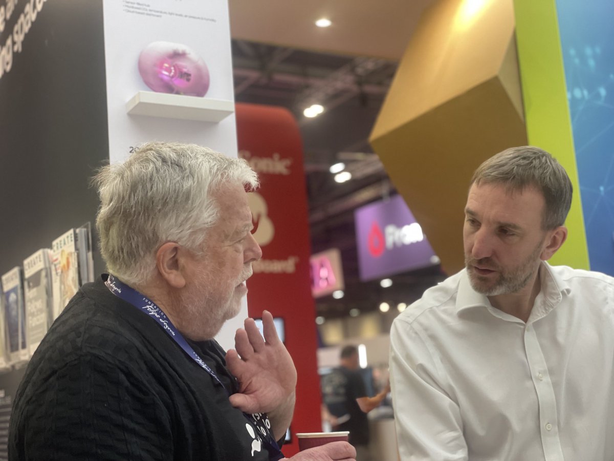 Lovely to catch up with ⁦<a href="/stephenheppell/">prof stephen heppell</a>⁩ this morning …in front of every ⁦<a href="/learnometer/">Gratnells Learnometer</a>⁩ ever from the very first prototype, to the first production model. You can see them too on stand SE40 ⁦<a href="/Bett_show/">Bett Global</a>⁩ (but you’ll have to rush to see Stephen!)