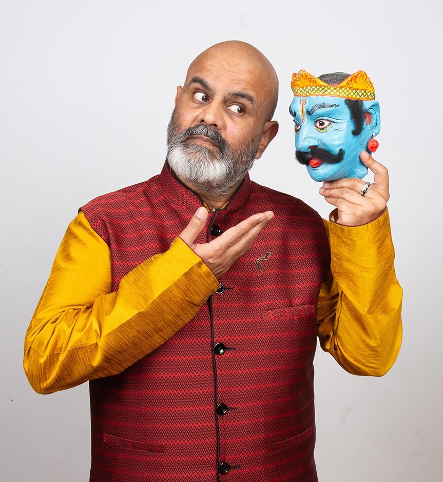PeterChandstory's tweet photo. Gods & monsters. Who decides which is which? Very excited to be bringing #TwoIndians-Striking The Empire Back to @storiesatthedge who co-commissioned the online version with @BTBStorytelling Working with the amazing Native American Storyteller #DovieThomason. 15-17 July 2022. ✊🏽 https://t.co/h32AHhxrqm