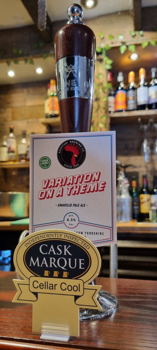 Next up, a perfect beer for this weather from <a href="/RoostersBrewCo/">Rooster's Brewing Co</a> 

Can you guess what it'll taste like?? 🤣

#harrogate #caskale #goodbeerguide #beckwithshaw #sunshine