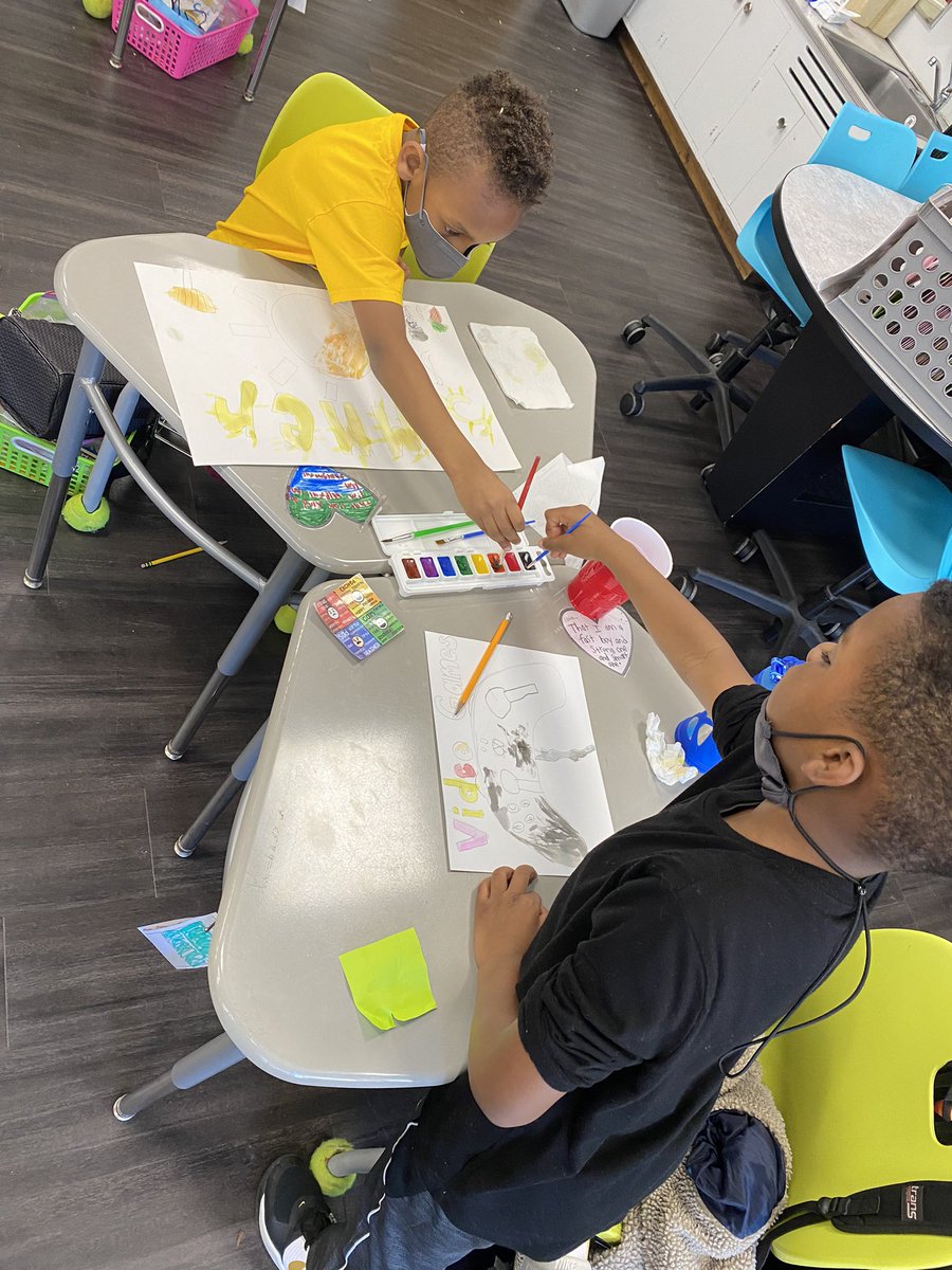 LaurenMaywald's tweet photo. Inspired by our own poetry to watercolor illustrations for our Spring bulletin board! #writersworkshop #poets #theyknowit #integratingart #2May @UnalKarakas2 https://t.co/qp4JzzRJM0