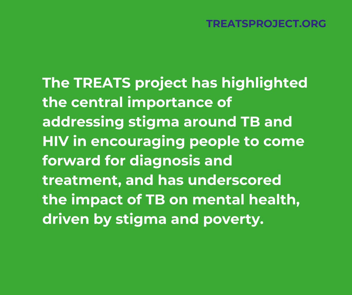 The TREATS project has released its final report. The research has taken more than 4 years and involved collaboration from scientific, academic and local communities. It has shed light on the evolving relationship between HIV and TB. #WorldTBDay #TREATSTB bit.ly/TREATSreport