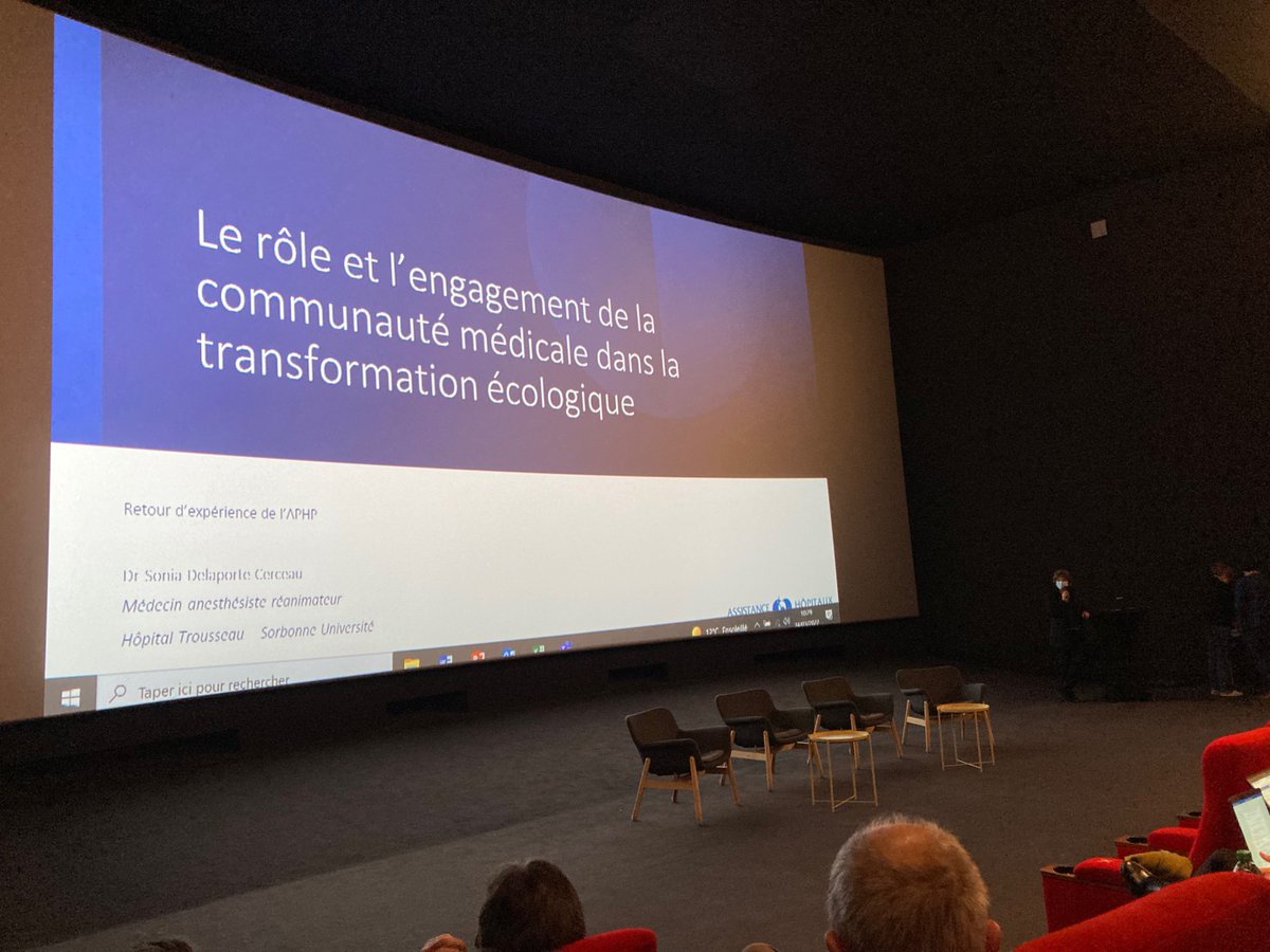 Resah_fr's tweet photo. Le docteur Sonia Cerceau, médecin anesthésiste réanimateur à l'#hôpital Armand-Trousseau et @APHP, a présenté le rôle et l’#engagement de la communauté médicale dans la transformation #écologique via un retour d’expérience de l’APHP 🩺 https://t.co/0mz80u1Oi1