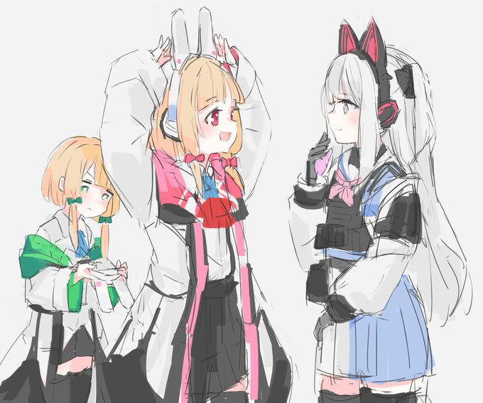 「3人の女性 赤目」のTwitter画像/イラスト(人気順)｜3ページ目