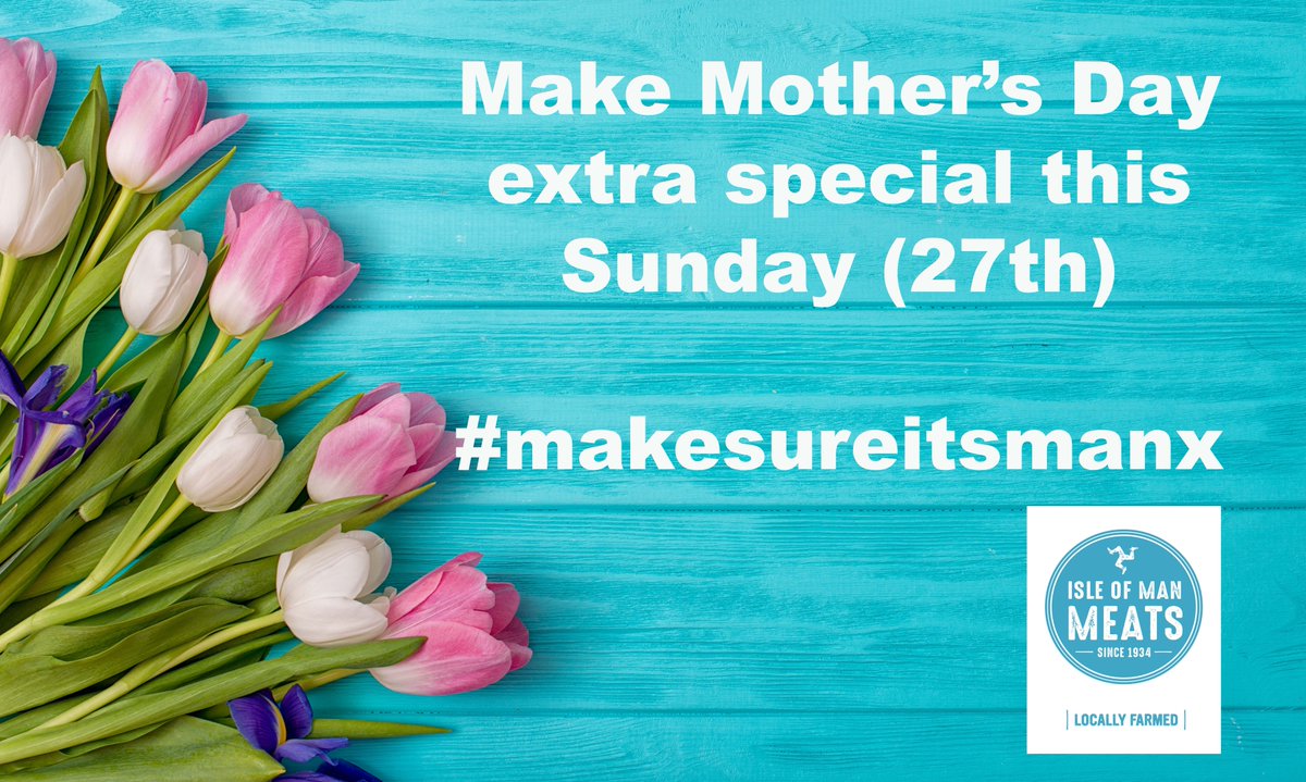 A big roast dinner for all the family makes a great meal for Mother’s Day. So why not make it extra special this Sunday by asking your local Isle of Man Meats retailer for a delicious Manx beef, lamb or pork joint?

#MothersDay #MakeSureItsManx