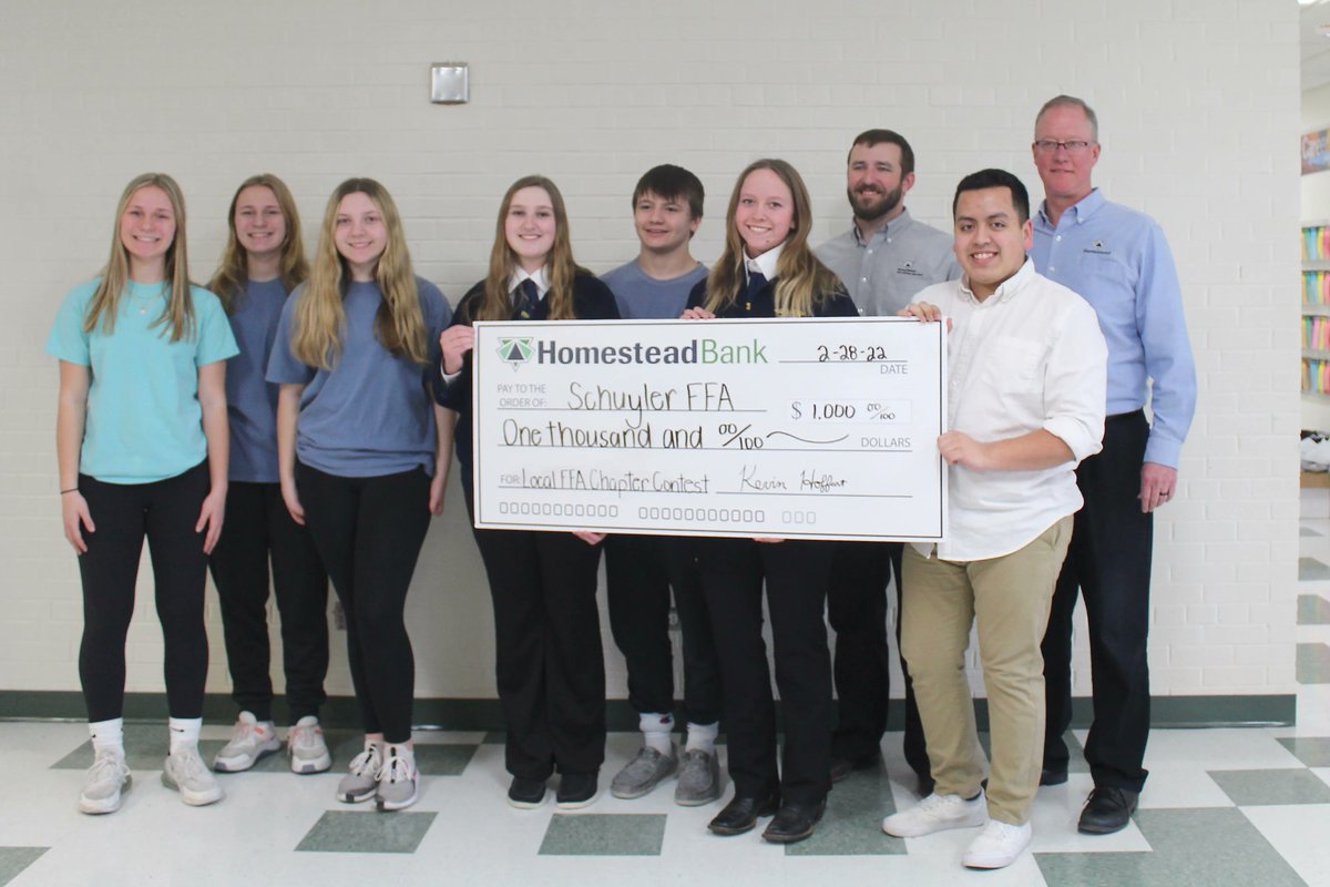 SWarriornews's tweet photo. FFA won money for their chapter. Interested? Come and read more about this story. https://t.co/hbeKtYkSTM #WeAreSchuyler https://t.co/fF6nZugLsd