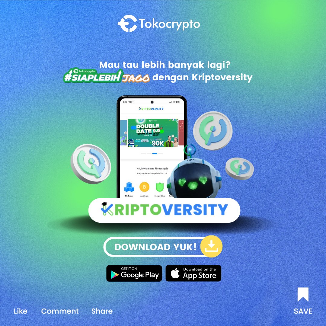 Tokocrypto's tweet photo. Banyak mitos terkait Blockchain dan Bitcoin yang menyebabkan kesalahpahaman, salah satunya Blockchain adalah Bitcoin padahal Blockchain adalah rumah bagi Bitcoin. Yuk download Kriptoversity biar kamu makin jago Kripto~ 

#salamtothemoon #kriptoversity #SiapLebihJago #SiapLebih https://t.co/2CnhIHHLLq