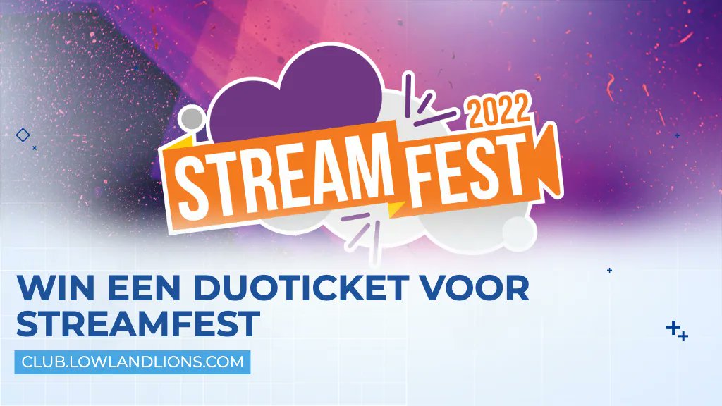 lowlandlions's tweet photo. Heb jij altijd al je favoriete Vlaamse streamers willen ontmoeten? 🤩

In LowLandLions Club geven we momenteel een duoticket weg voor @StreamfestBE! 🎟️

📱 https://t.co/znqk8wVJlU https://t.co/0OJSi0cxkS