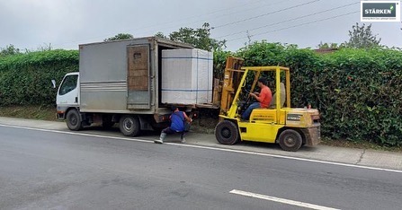 starken_ph's tweet photo. Delivery day for this 4-storey commercial project- the newest addition to STÄRKEN Benguet's line of buildings! We make it easy for you by delivering our blocks on pallets:
 
✅ Easier to physically haul
✅ Saves on hauling time
✅ Consistent inventory count
✅ and more! https://t.co/o7OZLEXxHE