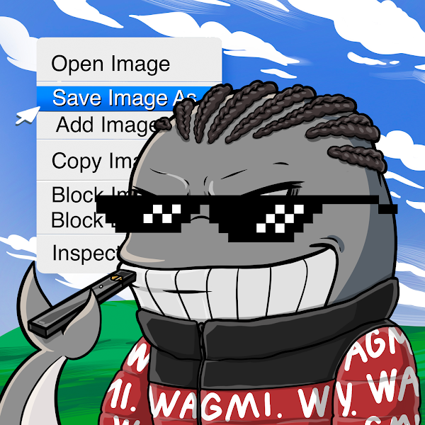 whales_nft's tweet photo. WAGMI Whales 🕶️

Can't you just 'Save Image As' NFTs?!?

Hell NO. This is one special Whale💪

Who wants him? https://t.co/hjXuwrtspC