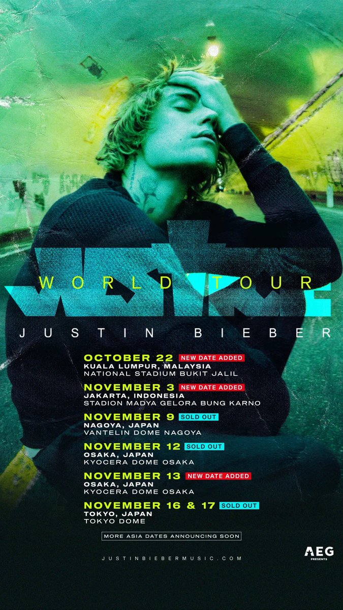 machongchan's tweet photo. Free chances to see your husband in Asia. Following up here and will be up to date with you guys. #JustinBieber #AEG2022 https://t.co/Ws0lXIrFvx