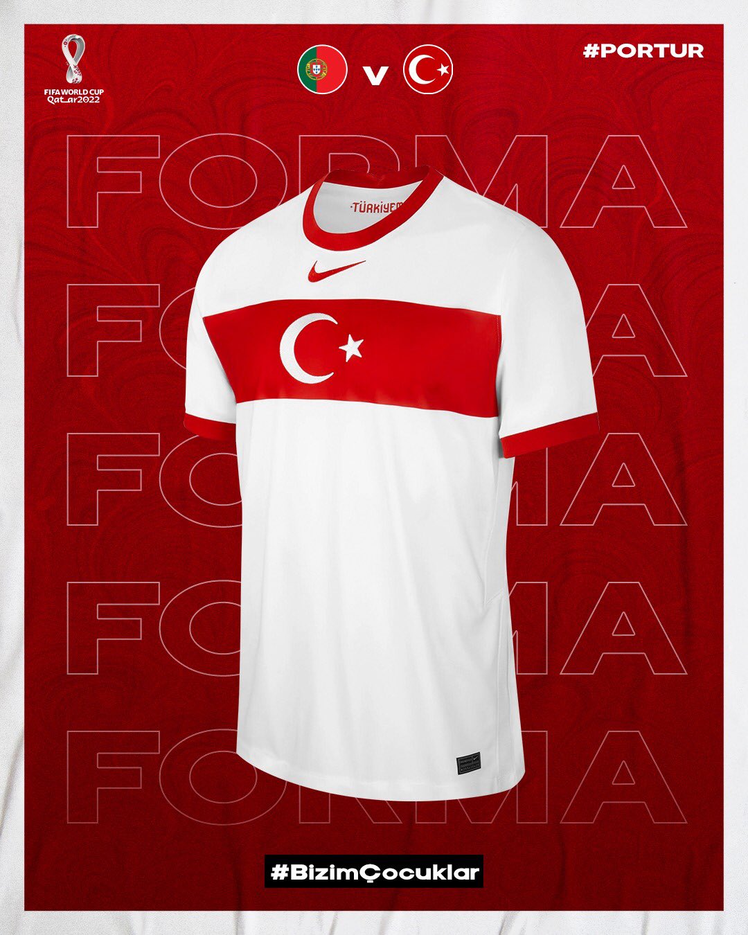 Milli Takım Forması Temalı Portekiz Maçı Maç Görseli