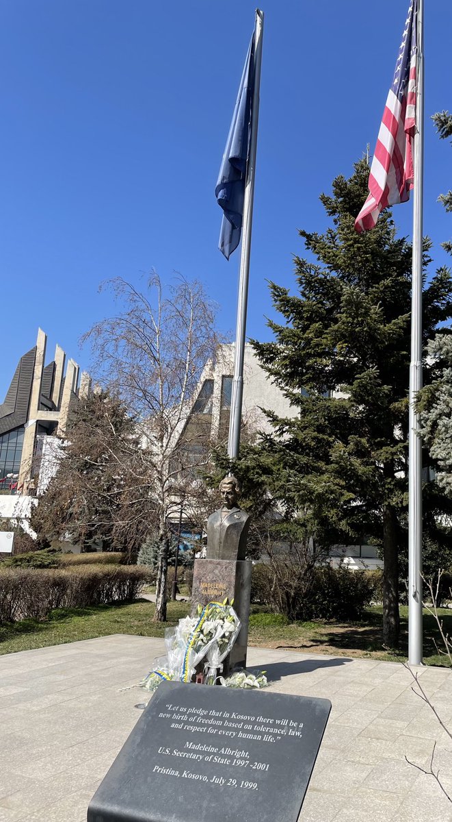 Saluting ⁦⁦<a href="/madeleine/">Madeleine Albright</a>⁩ enormous contribution for the freedom and statehood of Kosovo. She will remain a role model and her legacy will live on. Eternally grateful!
