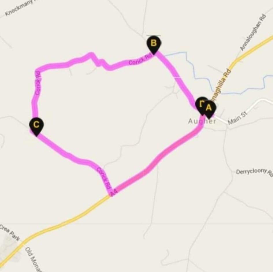 A sneak peak at our AG Clogher Valley 5k race route.."A scenic fast course through the beautiful Clogher Valley." 

*Online registration only* 
Don't forget to register before 8pm Saturday 26th March!! 

njuko.net/cloghervalley
#March27th #cv5k 

AG Outside Rooms