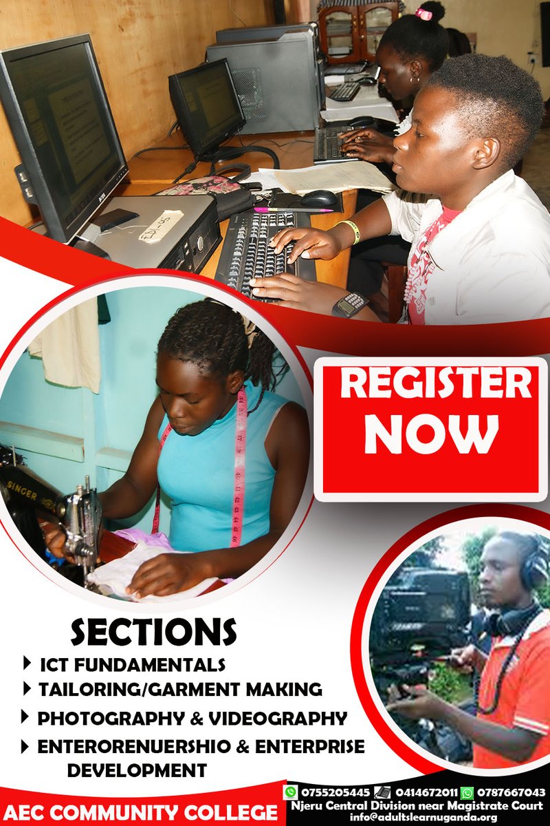 KIIRAISIMA4's tweet photo. Choose High Quality Education 
At AEC Community college 
In Buikwe district Njeru Municipality
Plot 3 Republic Street Near Njeru Court https://t.co/0mn2YJgXbQ